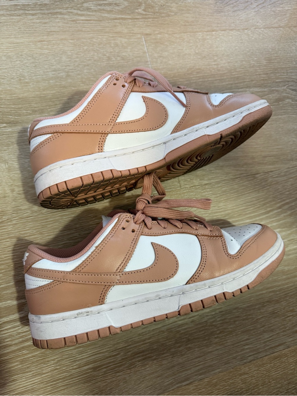 Nike Dunk Low Top Rose Whisper Sneakers Womens size 8 EUR 38